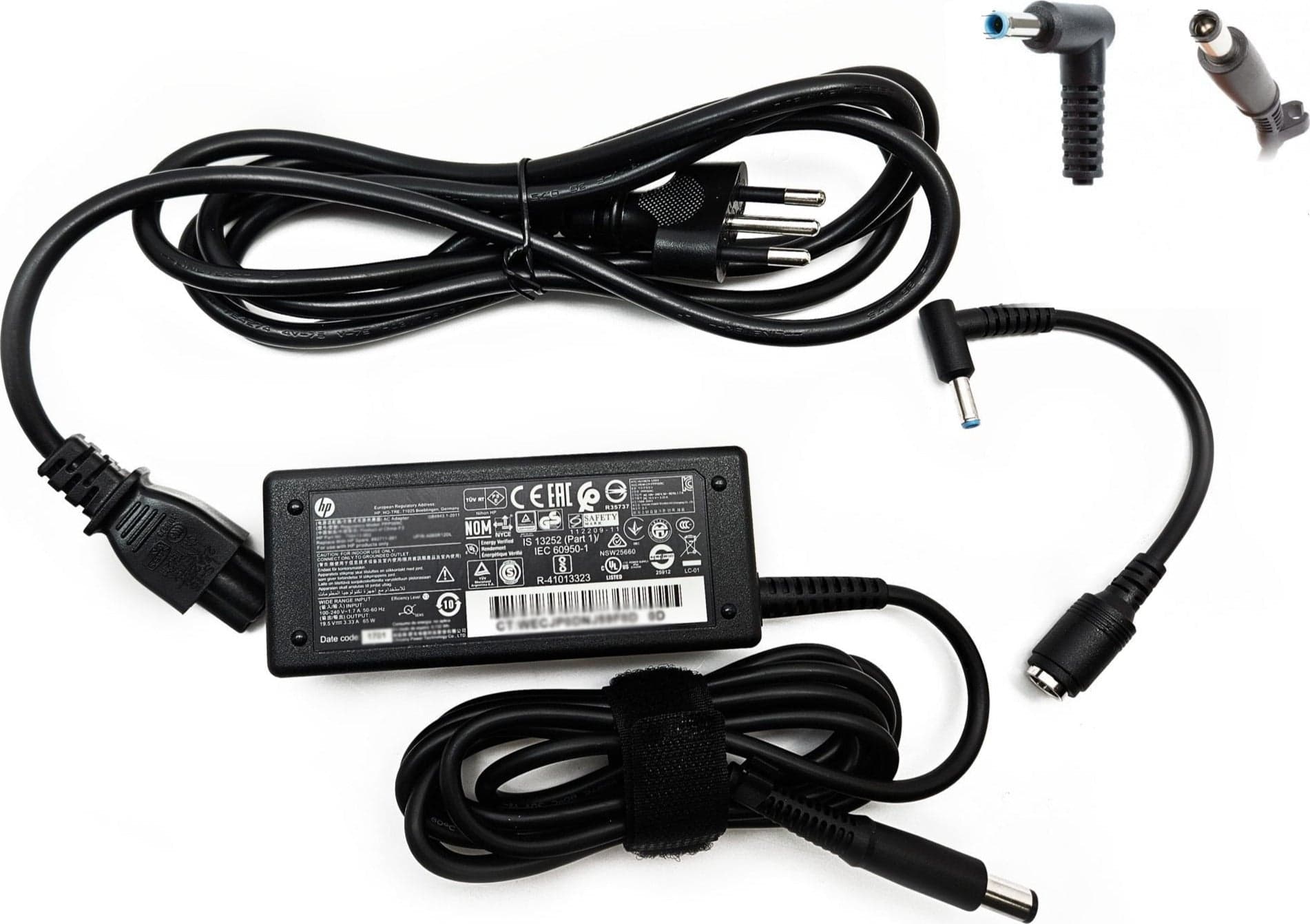 Alimentatore Originale HP per Notebook Laptop Tiny 65W 19,5 V 3,33A con cavo di alimentazione Italiano + Adattatore da 7,4x5mm a 4,5x3mm - EX DEMO in 85cento.it - Potenza, commercioVirtuoso.it