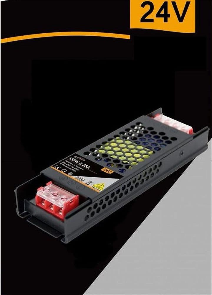 ALIMENTATORE SLIM STABILIZZATO 24V 150W SWITCH TRASFORMATORE 6.25MHA FHYLA150W24V in Trasformatori Trade Shop italia - Napoli, commercioVirtuoso.it