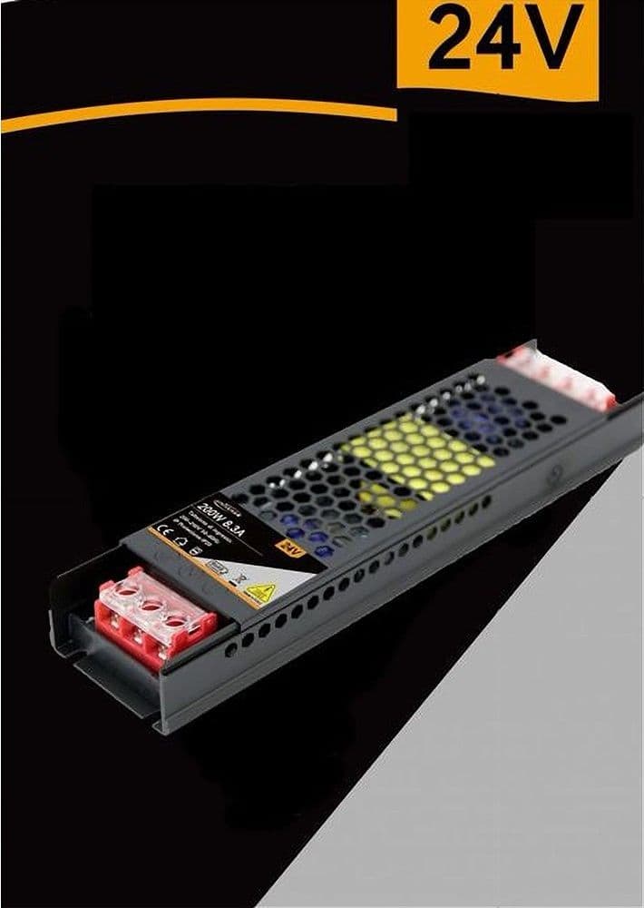 ALIMENTATORE SLIM STABILIZZATO 24V 200W SWITCH TRASFORMATORE 8.3MHA FHYLA200W24V in Trasformatori Trade Shop italia - Napoli, commercioVirtuoso.it