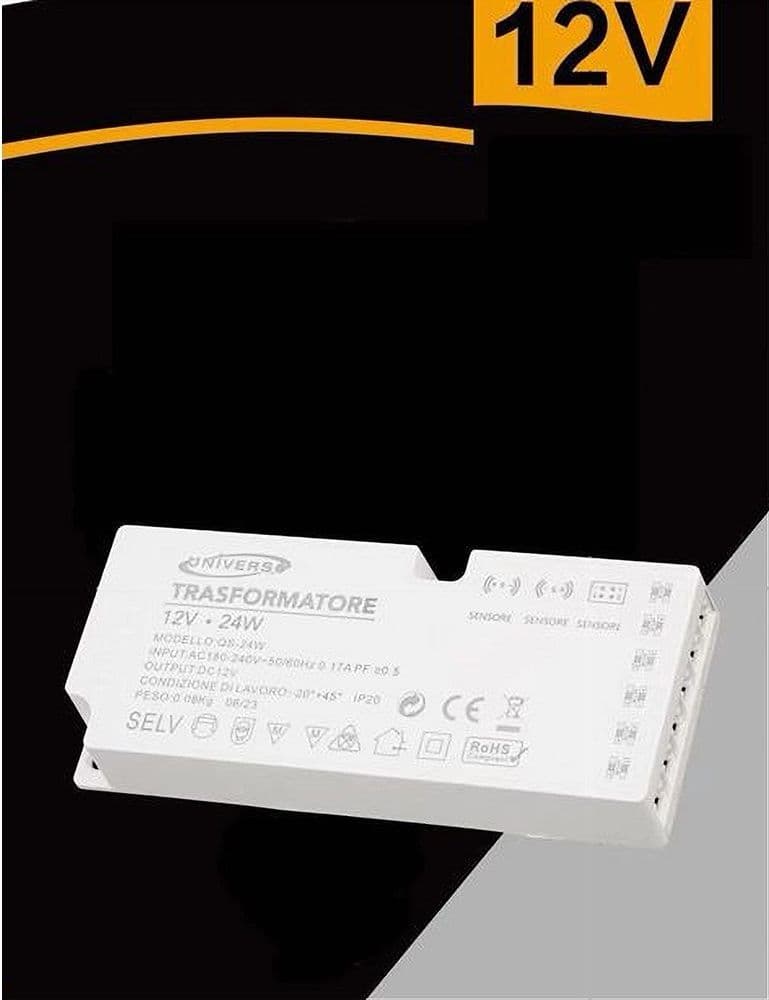 ALIMENTATORE SWITCHING DC12V 24W 2A 6 USCITE 3 INGRESSO SENSORE STRIP LED QS-24W in Trasformatori Trade Shop italia - Napoli, commercioVirtuoso.it