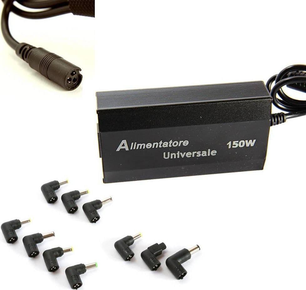 Alimentatore-Universale-150w-Pc-Laptop-Usb-Ufficio-Casa-Notebook-10-Adattatori