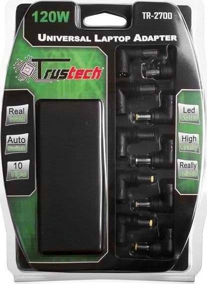 Alimentatore Universale Per Notebook 120W settaggio automatico Trustech Elettronica/Informatica/Accessori/Accessori per PC portatili/Caricabatterie e docking station/Caricatori e alimentatori Trade Shop italia - Napoli, Commerciovirtuoso.it