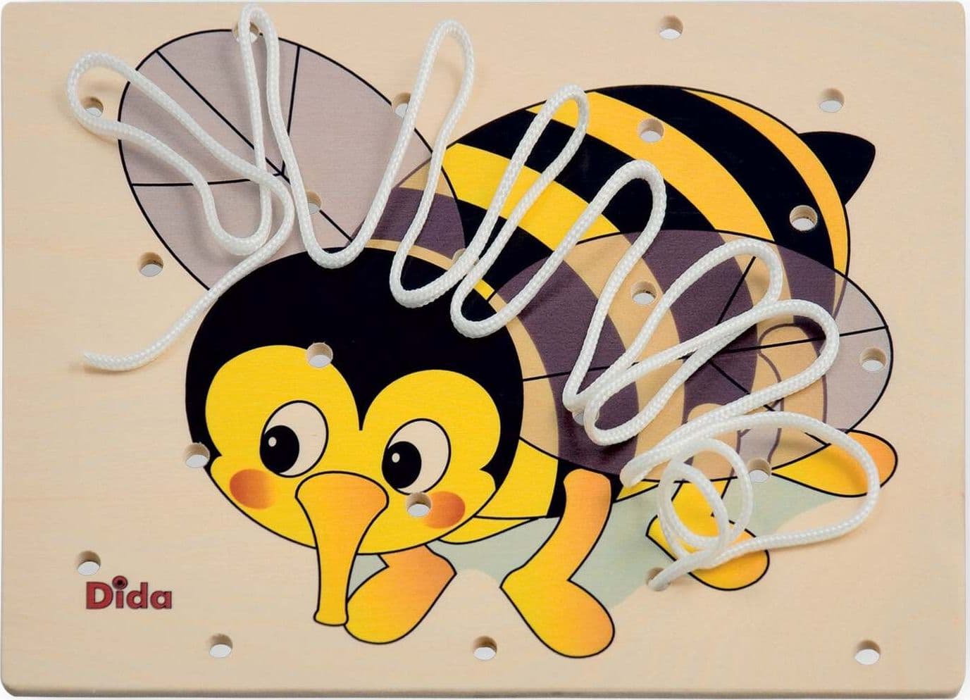 Allacciatura Ape Gioco in Legno per Bambini Metodo Montessori Dida in Puzzle di legno Dida - Ragusa, commercioVirtuoso.it