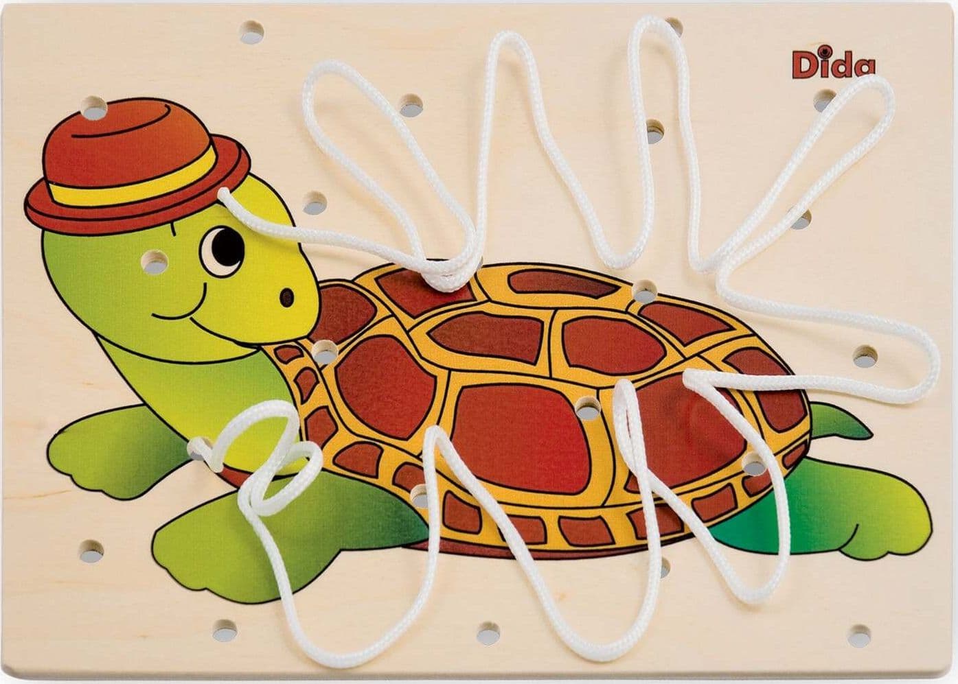 Allacciatura Tartaruga Gioco in Legno per Bambini Metodo Montessori Dida in Puzzle di legno Dida - Ragusa, commercioVirtuoso.it