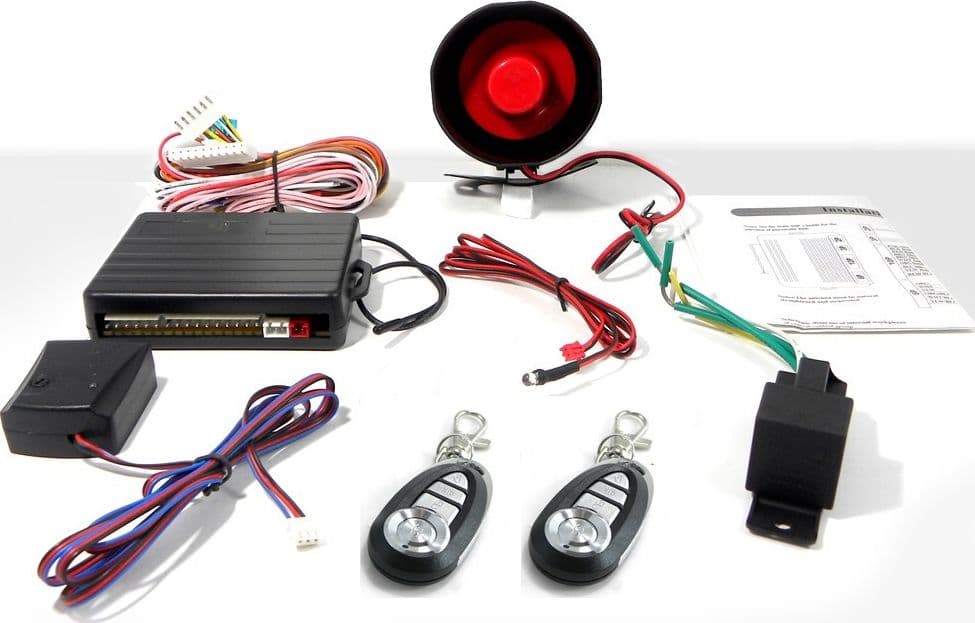 ALLARME ANTIFURTO AUTO UNIVERSALE FURGONE CAMPER ROULOTTE 2 TELECOMANDI