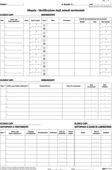 Allegato identificazione animali Snap E9849 - 25 x 4cm - copie autoricaricanti - 29 7 x 21cm - Edipro Cancelleria e prodotti per ufficio/Archivio ufficio e accessori per scrivania/Modulistica e conservazione registri/Libri e registri contabili Eurocartuccia - Pavullo, Commerciovirtuoso.it