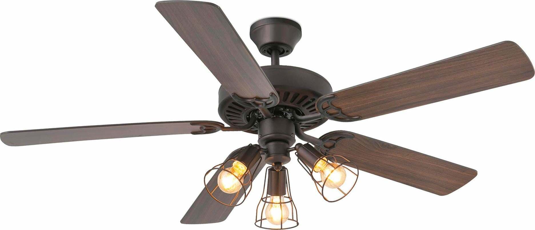 ALOHA L Ventilatore da soffitto marrone con luce Fai da te/Prodotti per la costruzione/Riscaldamento e raffreddamento/Sistemi mobili di climatizzazione/Ventilatori/Ventilatori da soffitto Led Mall Home - Napoli, Commerciovirtuoso.it