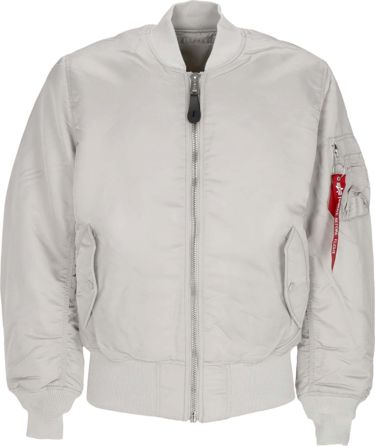 ALPHA-INDUSTRIES-Giubbotto-Bomber-Uomo-Ai-Ma-1-Pastel-Grey-da-uomo