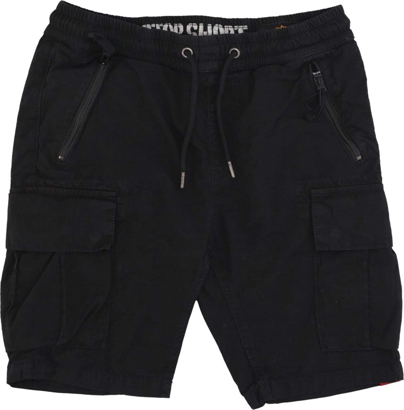 ALPHA-INDUSTRIES-Pantalone-Corto-Uomo-Ripstop-Jogger-Short-Black-da-uomo