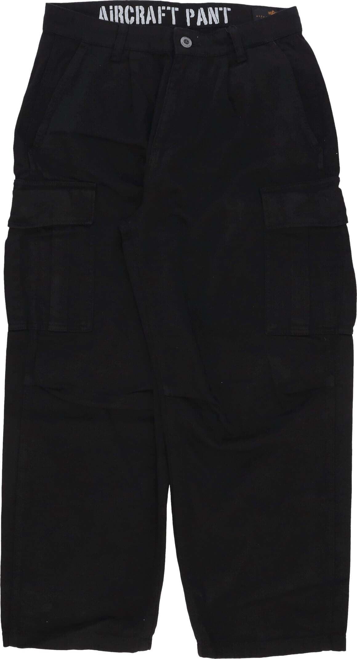 ALPHA-INDUSTRIES-Pantalone-Lungo-Uomo-Aircraft-Pant-Black-da-uomo