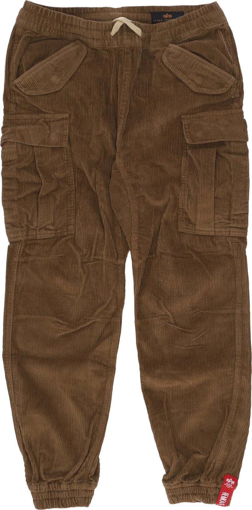 ALPHA-INDUSTRIES-Pantalone-Lungo-Uomo-Airman-Cord-Sand-da-uomo