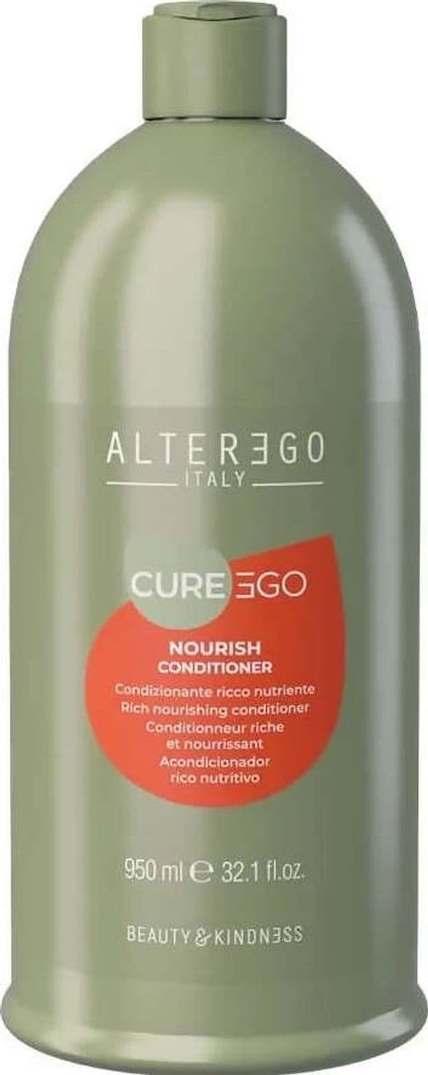 Alterego-Curego-Nourish-Conditioner-950-Ml-Trattamento-Disciplinante-E-Condizionante-Per-Capelli-Sfibrati,-Danneggiati-E-Privi-Di-Corpo.