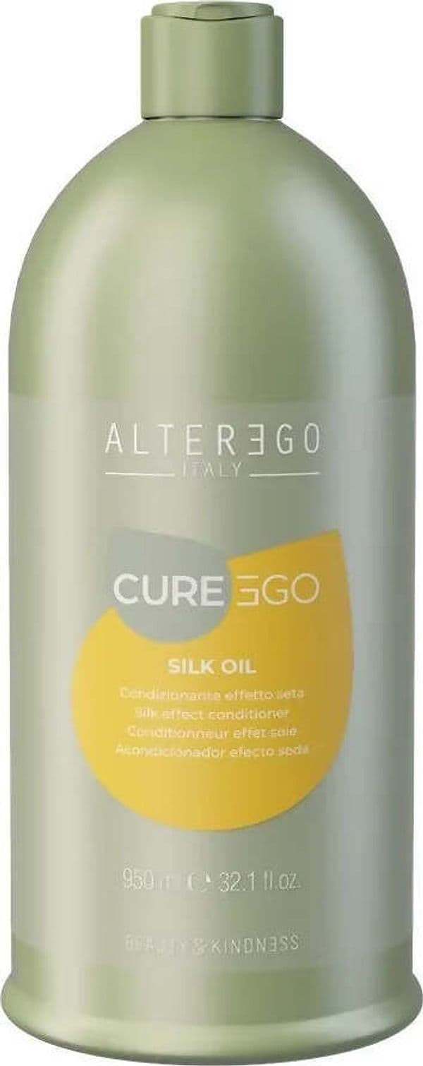 Alterego-Curego-Silk-Oil-Conditioner-950-Ml,-Trattamento-Disciplinante-Nutriente-Effetto-Seta.
