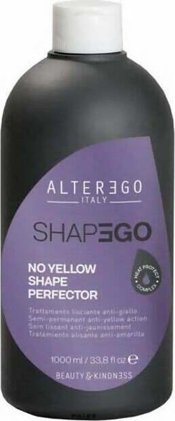 Alterego no yellow shape perfector, 1000 ml trattamento lisciante anti - giallo per tutti i tipi di capelli biondi, anche quelli più difficili. Bellezza/Cura dei capelli/Prodotti per la cura dei capelli/Liscianti Me.Dis. - Peschiera Borromeo, Commerciovirtuoso.it