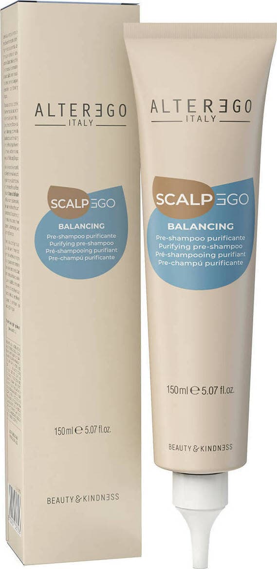 Alterego Scalpego Balancing Pre-treatment 150 Ml, Trattamento Pre-shampoo Purificante Riequilibrante Anti Forfora E Sebo