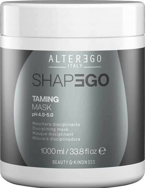 Alterego Shapego Taming Mask 1000 Ml, Maschera Capelli Disciplinante Anti-Crespo per Il Mantenimento Del Trattamento Lisciante Shapego