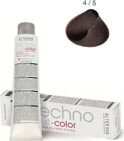 Alterego Techno Fruit Color 100 Ml, Serie Mogano Con Keratin Delivery System Colore Permanente Per Capelli