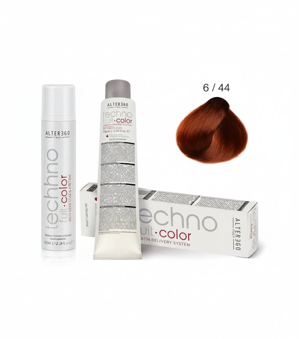 Alterego Techno Fruit Color 100 Ml Serie Rame Intenso, Rame Irisè Con Keratin Delivery System Colore Permanente Per Capelli