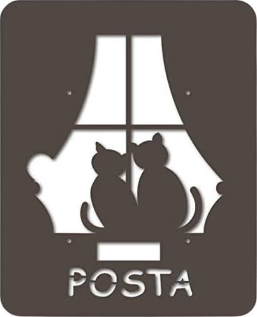 Alubox Frontale Intercambiabile per Cassetta Postale MIA con Disegno Gattini alla Finestra ghisa in Cassette postali con fissaggio a parete Liquidator Italia - Nicosia, commercioVirtuoso.it