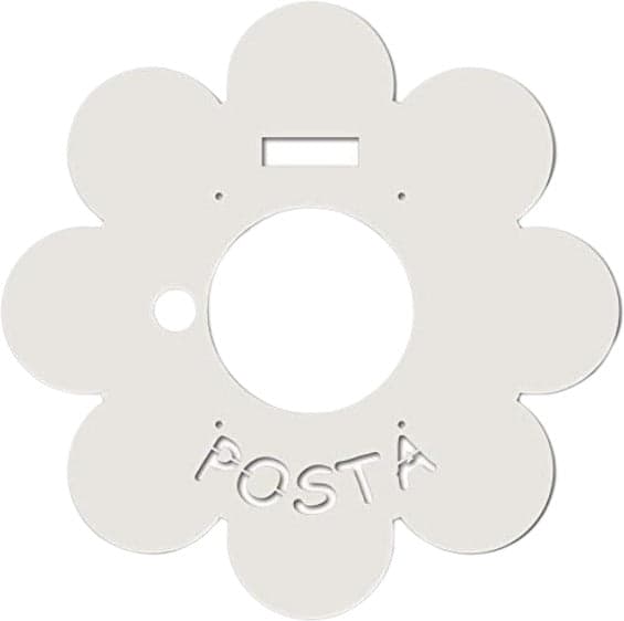 Alubox Frontale Intercambiabile per Cassetta Postale MIA Con Disegno Margherita Bianco 1x40.5x40.5cm Fai da te/Ferramenta/Cassette della posta e accessori/Cassette postali con fissaggio a parete Liquidator Italia - Nicosia, Commerciovirtuoso.it