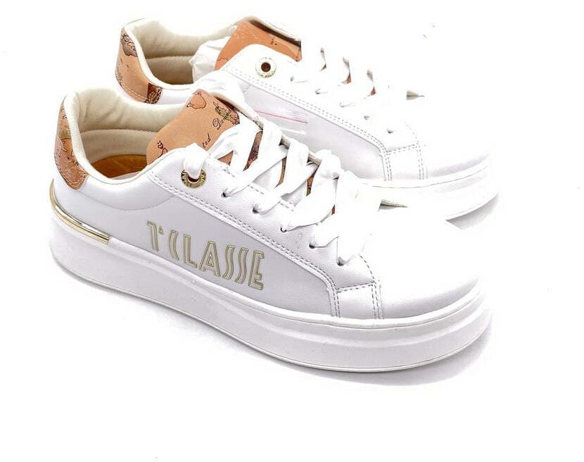 ALVIERO MARTINI 1Classe Sneaker Donna Bianco Geo/ Beige in Sneaker casual Calzature Durello - Agna, commercioVirtuoso.it