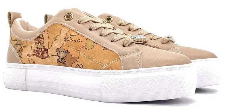Alviero Martini 1 Classe Sneaker Donna Taupe Geo/Beige in Sneaker casual Calzature Durello - Agna, commercioVirtuoso.it