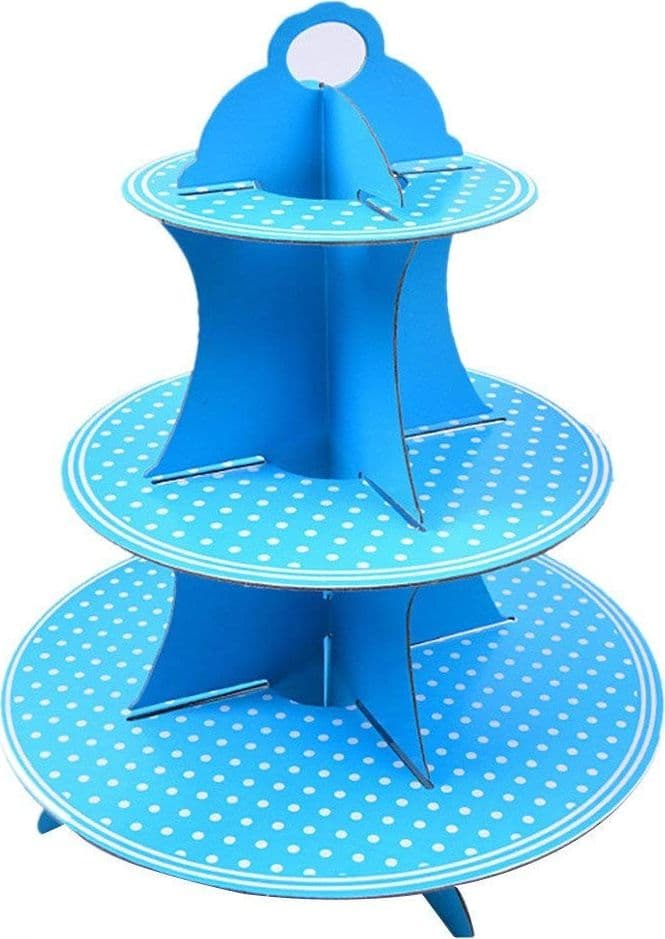 Alzatina In Cartone Porta Torta Dolci Cupcake 3 Ripiani Azzurro Con Pois Bianchi Casa e cucina/Stoviglie/Piatti ciotole e vassoi/Piatti per servire/Alzate per dolci e frutta Trade Shop italia - Napoli, Commerciovirtuoso.it