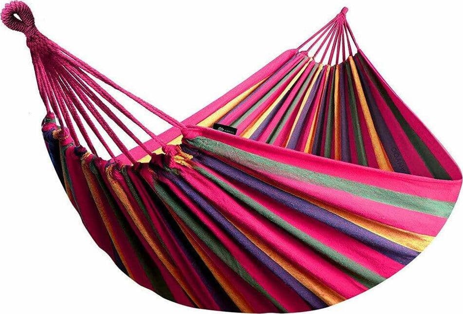 Amaca Da Giardino Singola In Tessuto Cotone Relax Campeggio 200x80cm Multicolore Articoli da Giardino > Arredo giardino > Prodotti Da Esterno Trade Shop italia - Napoli, Commerciovirtuoso.it