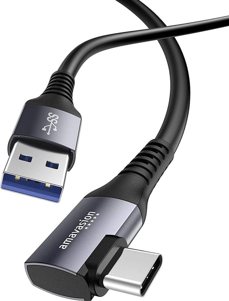 Amavasion - Cavo per cuffie per realtà virtuale da USB-A a USB-C Oculus Link per Oculus Quest 2 e Quest a PC da gioco compatibile – 5 m in Accessori 85cento.it - Potenza, commercioVirtuoso.it