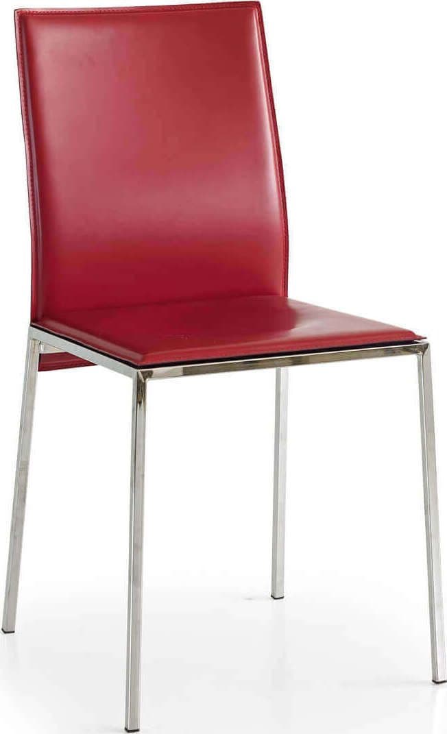 AMELIA---sedia-moderna-in-ecopelle-Rosso-Milani-Home