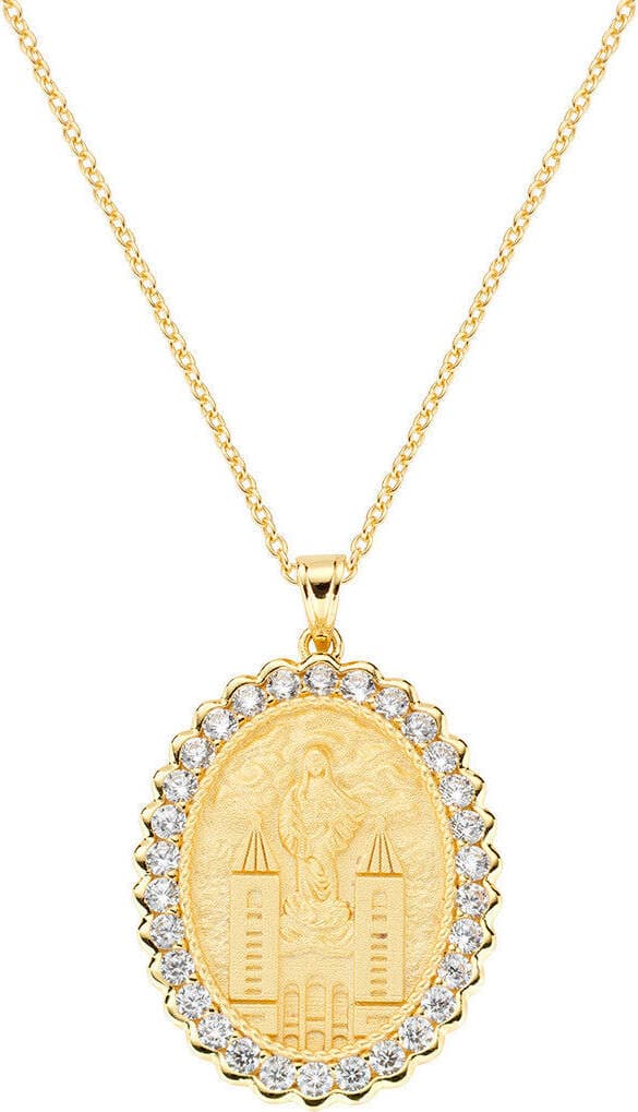 AMEN---Collana-Medjugorie-Dorata-con-Zirconi-Bianchi