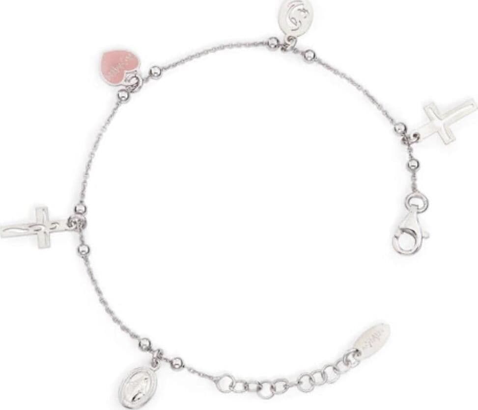Amen-Bracciale-Charm-Angeli,-Cuore-Madonna-col-Bambino