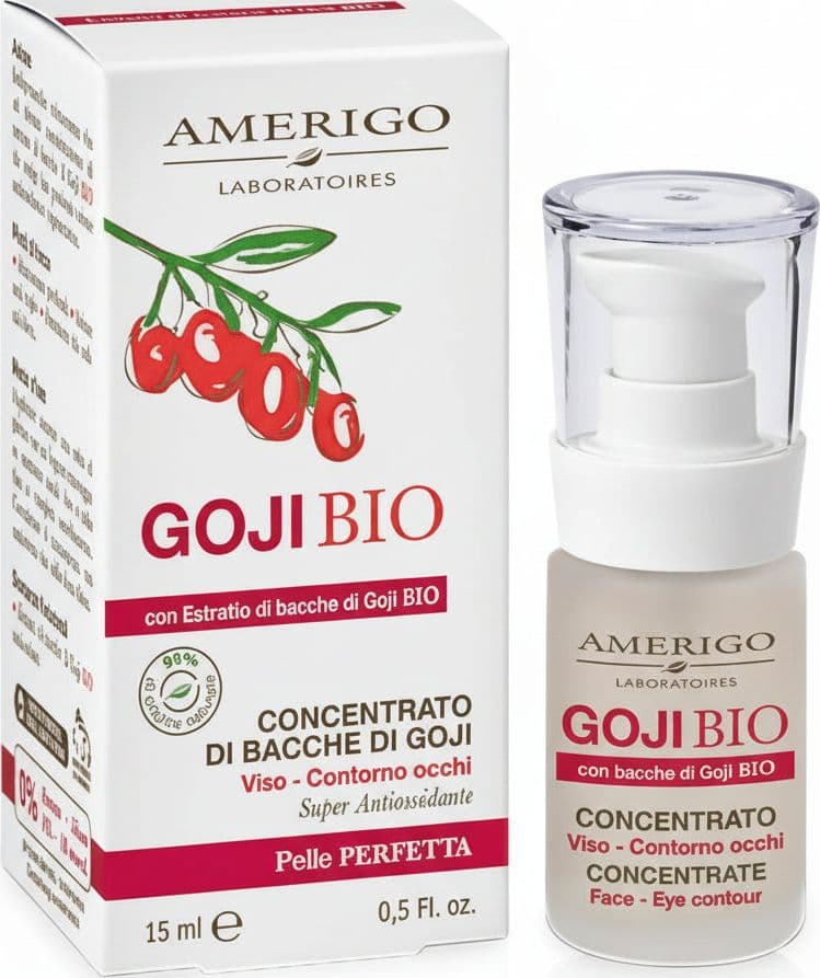 Amerigo Linea Bacche Goji Bio Concentrato Occhi e viso 15 ml Contorno occhi Tiziana non solo gioielli - Civitanova Marche, Commerciovirtuoso.it