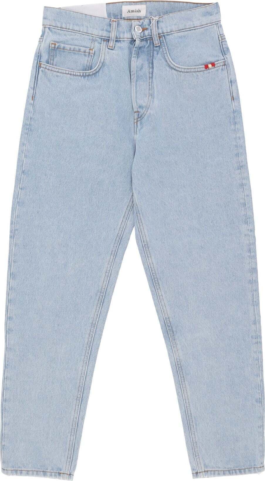 AMISH-Jeans-Uomo-Jeremiah-Denim-Bleached-Denim-da-uomo