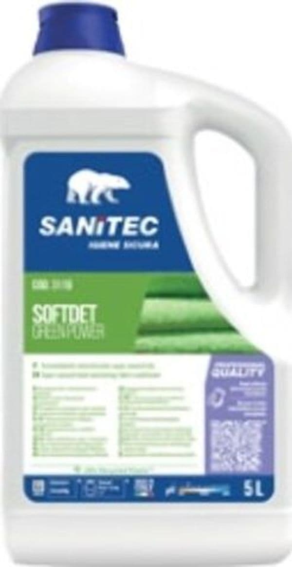 Ammorbidente neutralizzante Softdet Green Power - super concentrato - 5 lt - Sanitec Casa e cucina/Detergenti e prodotti per la pulizia/Detergenti per la casa/Detergenti multiuso Eurocartuccia - Pavullo, Commerciovirtuoso.it
