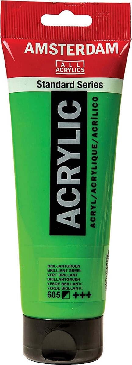 AMSTERDAM-COLORE-ACRILICO-PERMANENT-VERDE-BRILLANTE-605-250ML