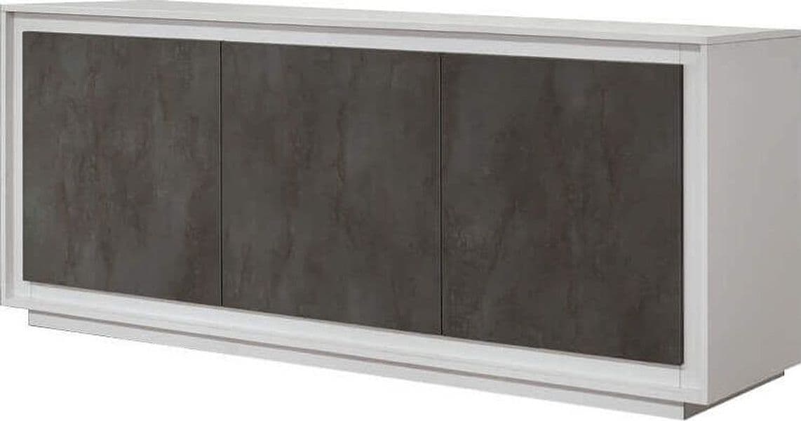 ANANKE - madia moderna con ante ammortizzate cm 180 x 50 x 80 h Antracite Milani Home