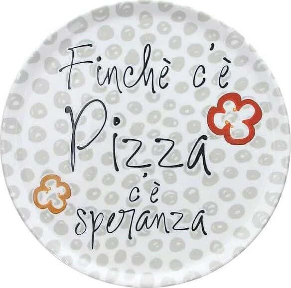 ANDREA-FONTEBASSO-Piatto-pizza-in-Porcellana-Finchè-c'è-pizza-c'è-speranza