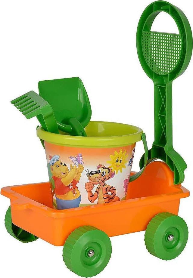 ANDRONI-GIOCATTOLI-Set-sabbia-POPPY-&-FRIENDS-Carrello-Mare-con-Accessori