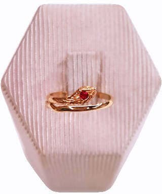 Anello bimba serpentina in Oro giallo 18 Kt con rubino Anellino per Bambina Regolabile in Anelli E B Gioielli - Siderno, commercioVirtuoso.it