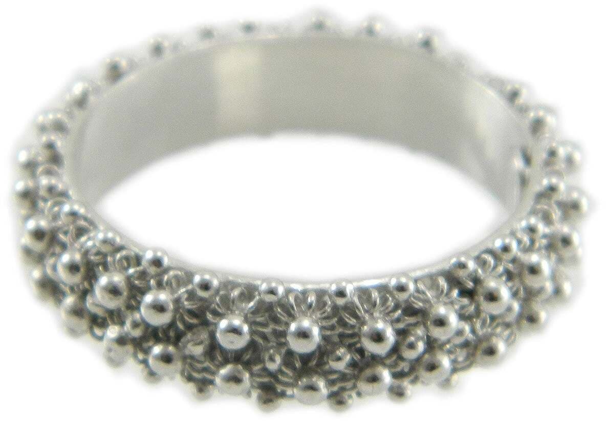 Anello 2 giri fede sarda filigrana in argento 925 rodiato Gioiello Sardegna in Anelli Gioielleria Saba - Dolianova, commercioVirtuoso.it