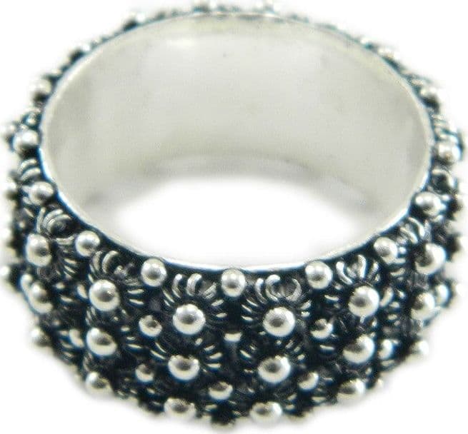 Anello 3 giri fede filigrana sarda in argento 925 brunito Gioiello Sardegna in Anelli Gioielleria Saba - Dolianova, commercioVirtuoso.it