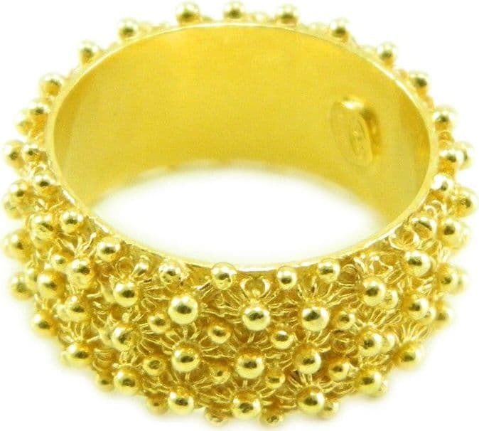 Anello 3 giri fede filigrana sarda in argento 925 dorato Gioiello Sardegna in Anelli Gioielleria Saba - Dolianova, commercioVirtuoso.it