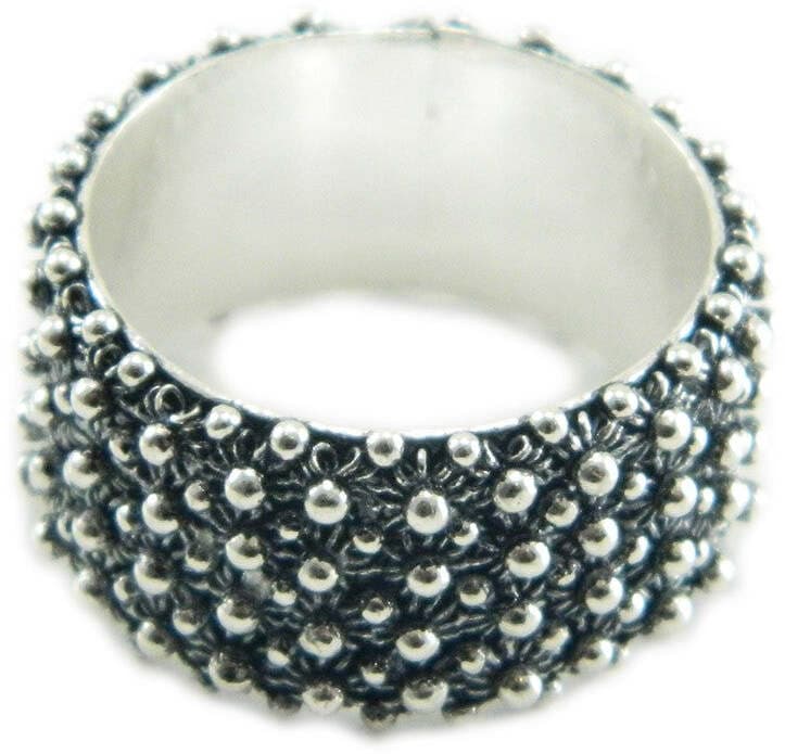 Anello 4 giri fede filigrana sarda in argento 925 brunito Gioiello Sardegna in Anelli Gioielleria Saba - Dolianova, commercioVirtuoso.it