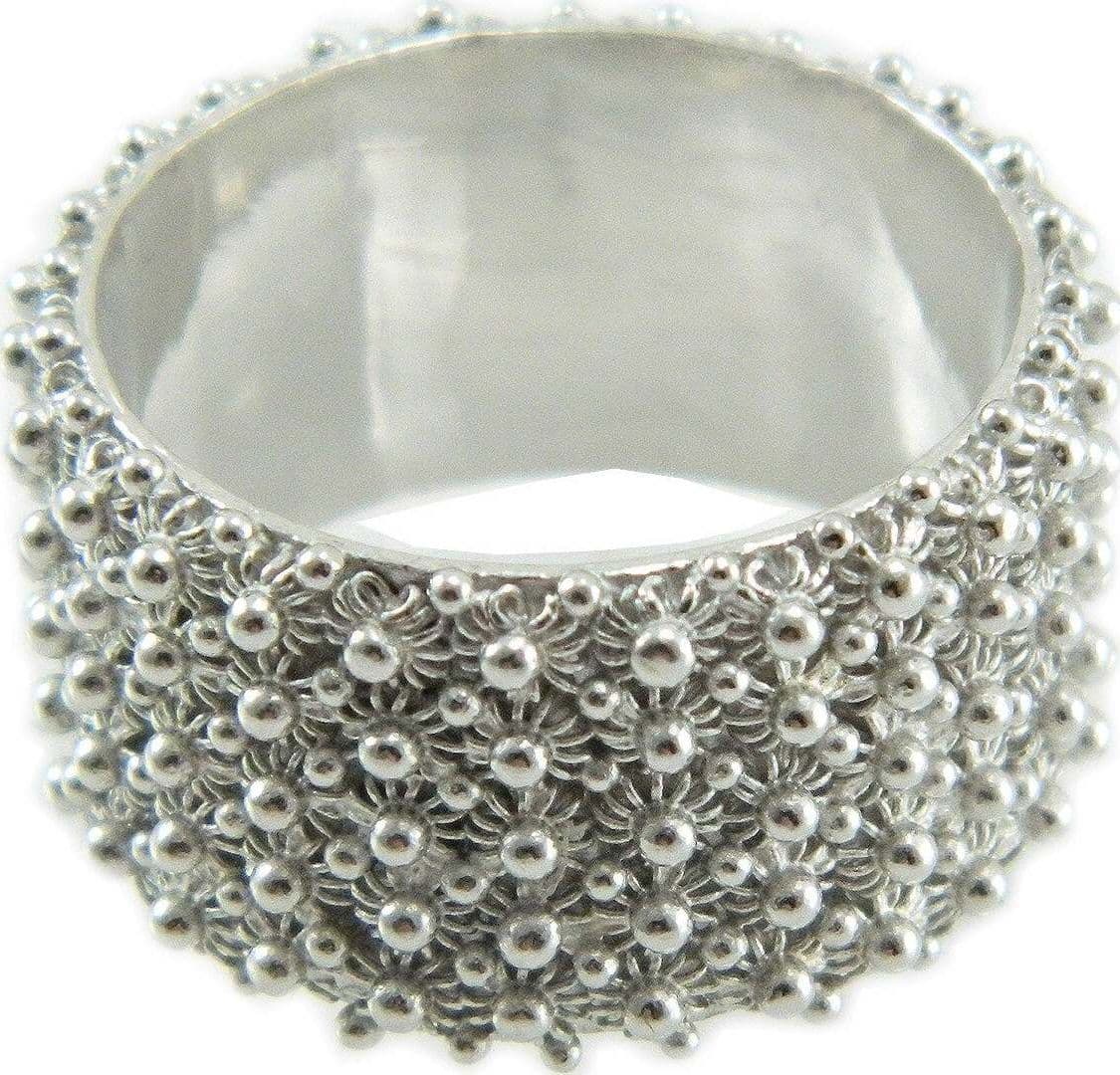 Anello 5 giri fede filigrana sarda in argento 925 rodiato Gioiello Sardegna in Anelli Gioielleria Saba - Dolianova, commercioVirtuoso.it