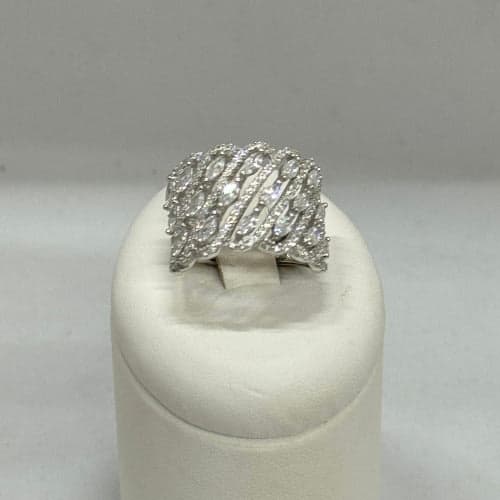 Anello Donna A Fascia In Argento 925 Con Zirconi Dom97ab in Anelli Gioielleria Cameli - Monte Urano, commercioVirtuoso.it