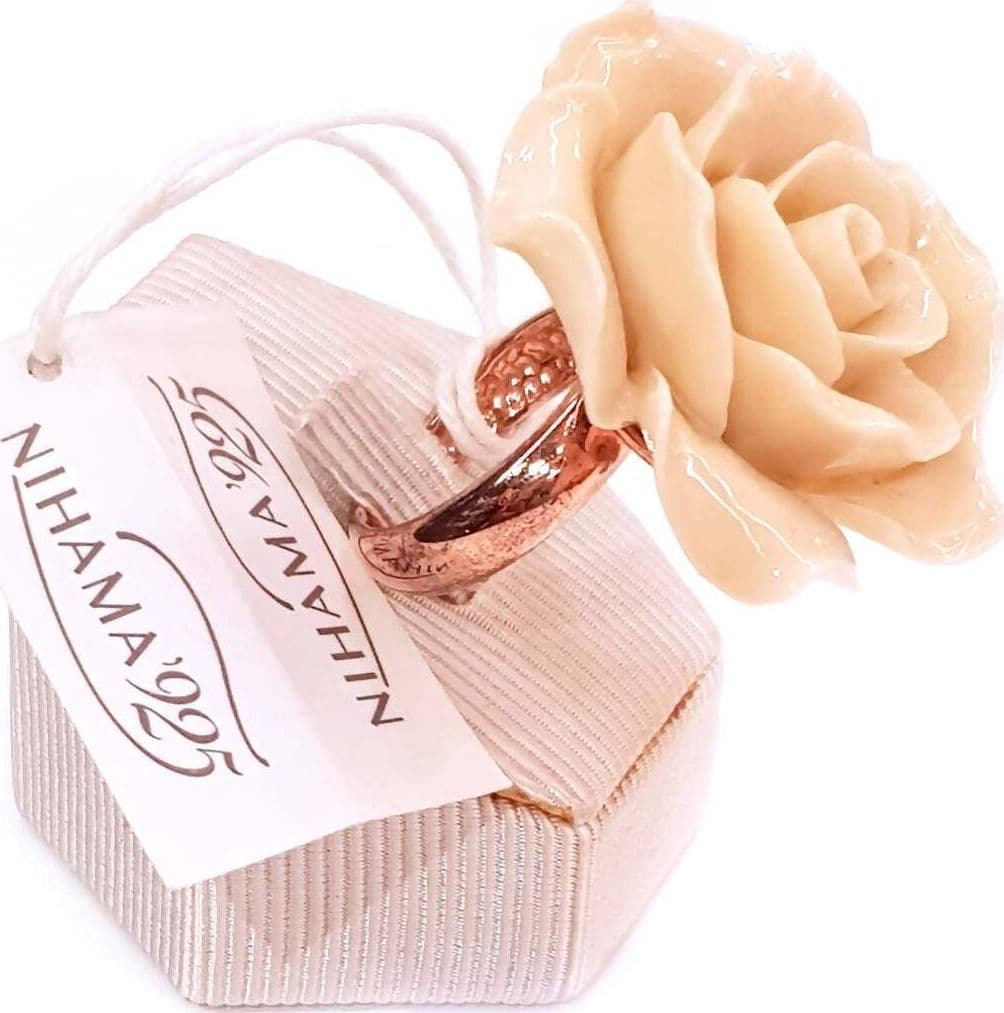 Anello Donna A Forma di Rosa in Argento 925 Porcellana Nihama Regolabile Regalo Romantico per Lei Fiore Anelli in Anelli E B Gioielli - Siderno, commercioVirtuoso.it
