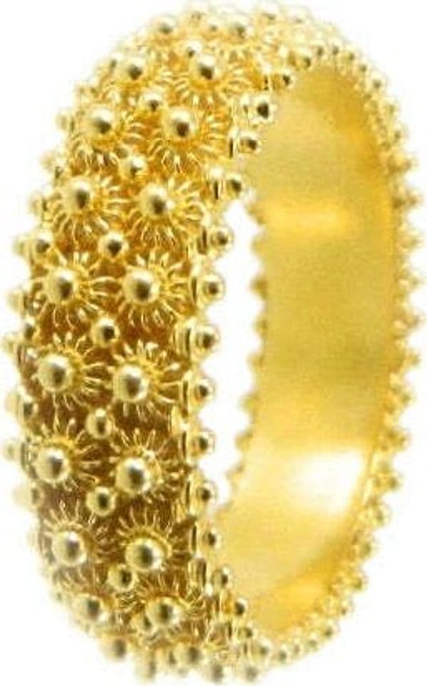 Fede sarda anello filigrana oro giallo 18 kt 2 giri completo artigianato sardo gioielli Sardegna in Anelli Gioielleria Saba - Dolianova, commercioVirtuoso.it