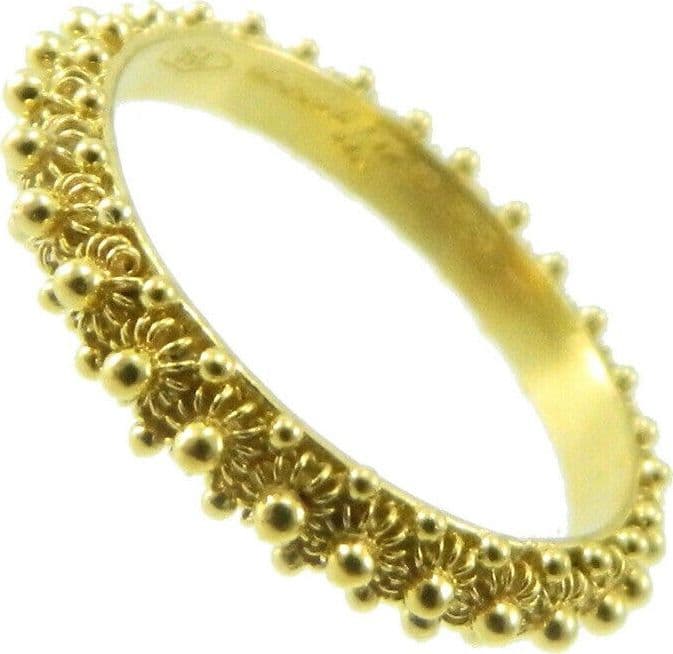 Fede sarda filigrana oro giallo 18 kt giro completo 1 fila in Anelli Gioielleria Saba - Dolianova, commercioVirtuoso.it