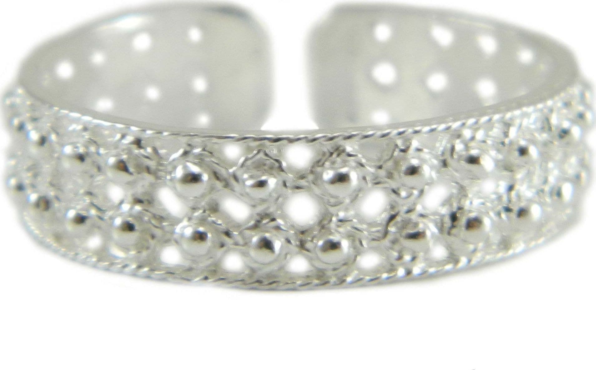 Anello fede sarda in argento due file a pallini traforata in Anelli Gioielleria Saba - Dolianova, commercioVirtuoso.it